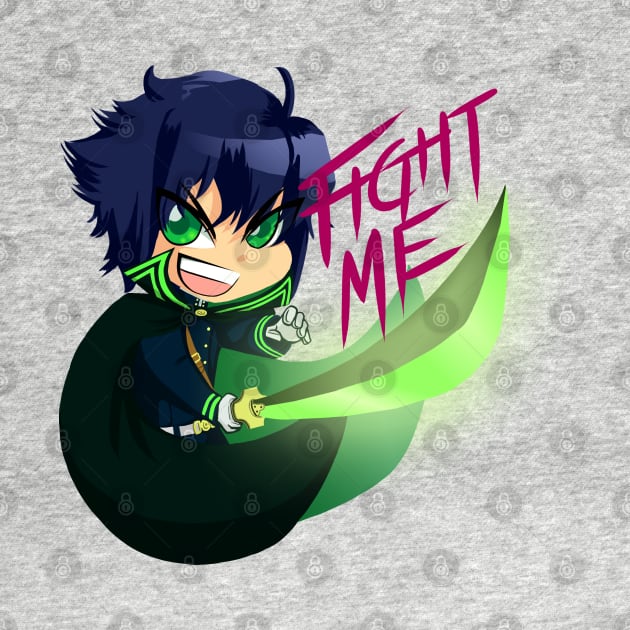 Yuu Hyakuya - Fight Me by judechelfiearts